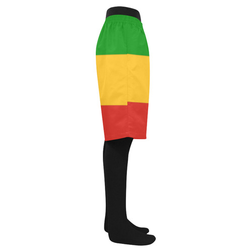 Rastafari Flag Colored Stripes Men's Swim Trunk (Model L21)