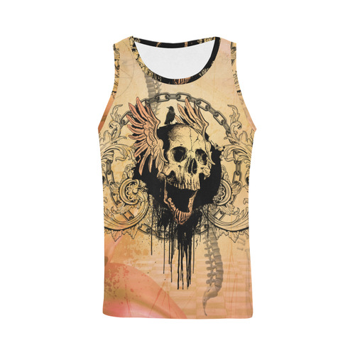 Amazing skull with wings All Over Print Tank Top for Men (Model T43)