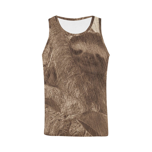 Awesome Animal- sketchy Sloth All Over Print Tank Top for Men (Model T43)