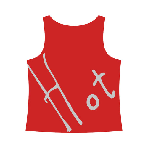 Red Hot All Over Print Tank Top for Women (Model T43)