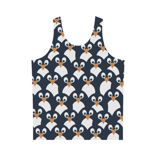 Penguin Pattern All Over Print Tank Top for Men (Model T43)