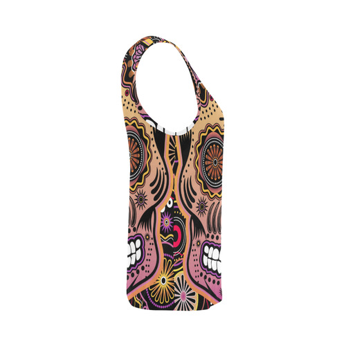 candy sugar skull All Over Print Tank Top for Women (Model T43)