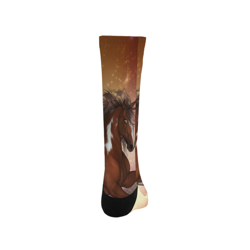 Wonderful wild horse in the sky Trouser Socks