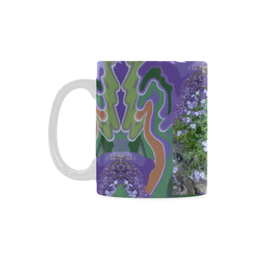 Purple Flower Photo Art Mug White Mug(11OZ)