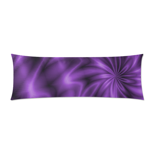 Lilac Shiny Swirl Custom Zippered Pillow Case 21"x60"(Two Sides)