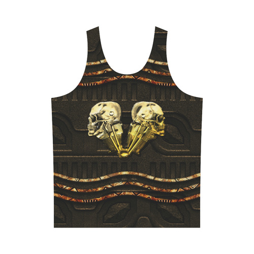 Awesome mechanical skull All Over Print Tank Top for Men (Model T43)