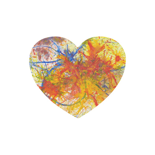 Aflame with Flower Art MousePad Heart-shaped Mousepad