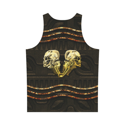 Awesome mechanical skull All Over Print Tank Top for Men (Model T43)