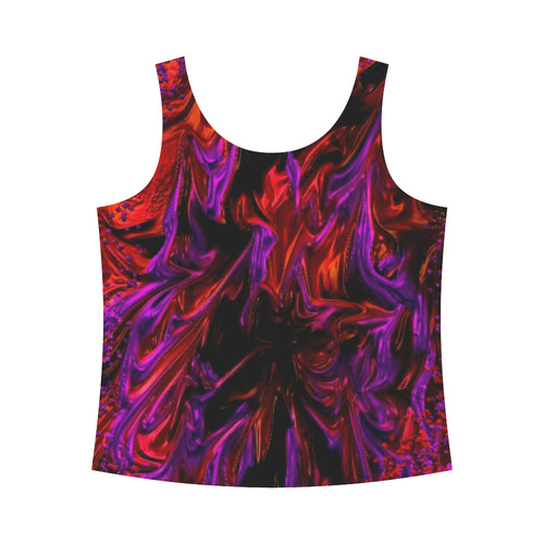 Purple_Rain_ All Over Print Tank Top for Women (Model T43)