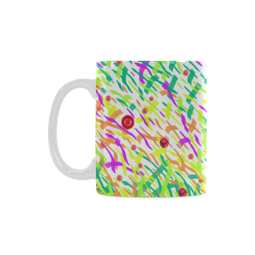 GrassWorld with Poppies Art Mug 2 White Mug(11OZ)