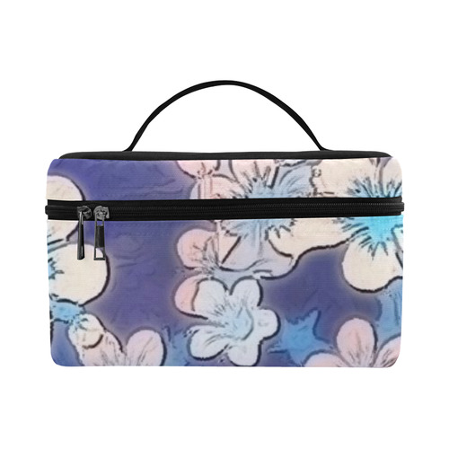 lovely floral 29 C by FeelGood Cosmetic Bag/Large (Model 1658)