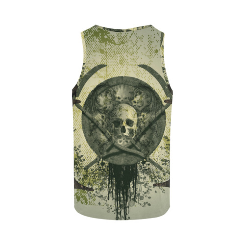Skulls with crows All Over Print Tank Top for Men (Model T43)