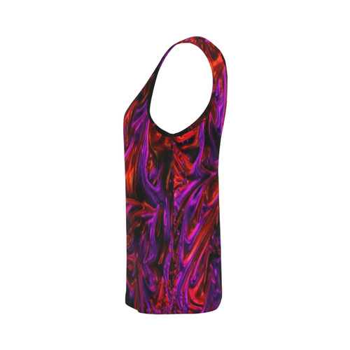 Purple_Rain_ All Over Print Tank Top for Women (Model T43)