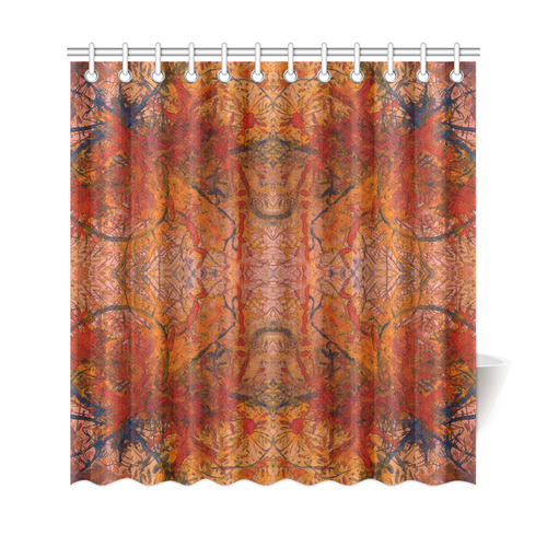 Flaming Flower HotWaxed Art Shower Curtain 69"x72"