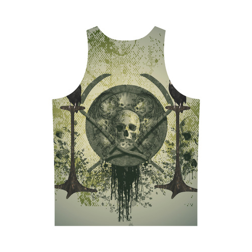 Skulls with crows All Over Print Tank Top for Men (Model T43)