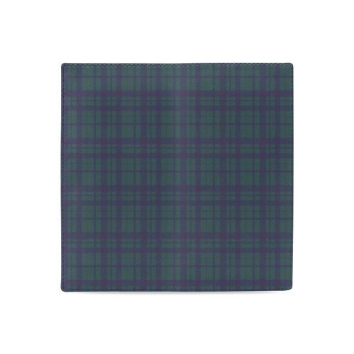Green Plaid Hipster Style Women's Leather Wallet (Model 1611)