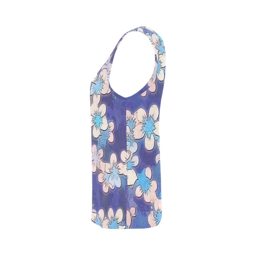 lovely floral 29 C by FeelGood All Over Print Tank Top for Women (Model T43)