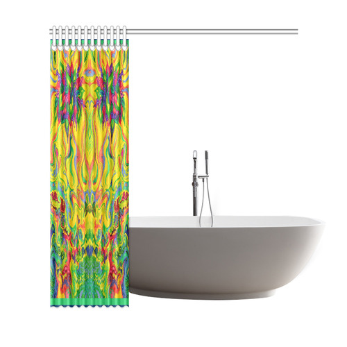 Swampy Garden Art Shower Curtain 69"x72"