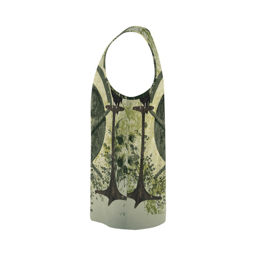 Skulls with crows All Over Print Tank Top for Men (Model T43)