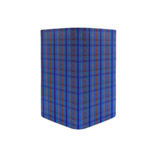 Royal Blue Plaid Hipster Style Women's Leather Wallet (Model 1611)