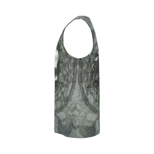 Awesome skull with bones and grunge All Over Print Tank Top for Men (Model T43)