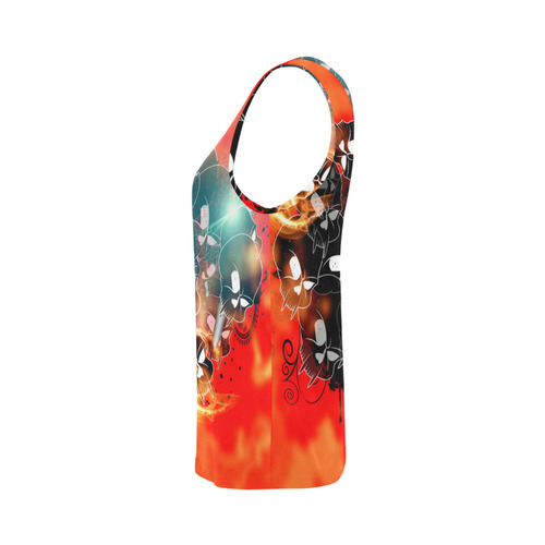 Awesome skulls All Over Print Tank Top for Women (Model T43)