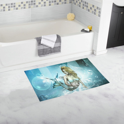 Beautiful mermaid Bath Rug 16''x 28''