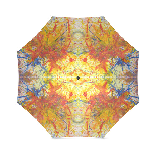 Aflame with Flower Abstract Art Umbrella Foldable Umbrella (Model U01)