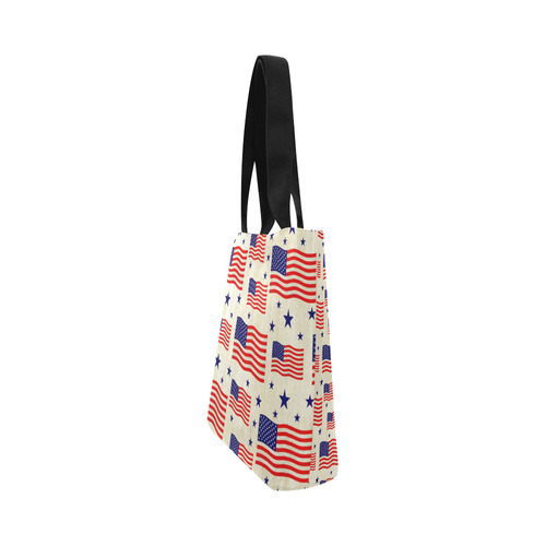 Flag Of The USA grungy style Pattern Canvas Tote Bag (Model 1657)