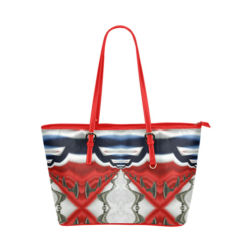 Colors of Norway-Annabellerockz-tote Leather Tote Bag/Large (Model 1651)