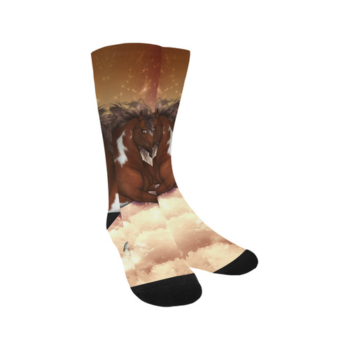 Wonderful wild horse in the sky Trouser Socks