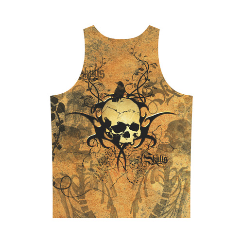 Awesome skull with tribal All Over Print Tank Top for Men (Model T43)