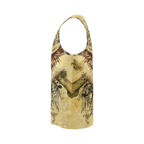 Amazing skull, wings and grunge All Over Print Tank Top for Men (Model T43)