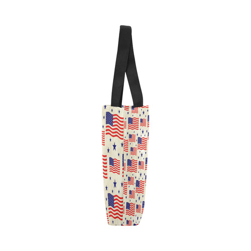 Flag Of The USA grungy style Pattern Canvas Tote Bag (Model 1657)