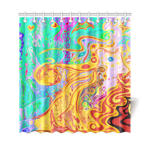 Hair of the Divine Universe Shower Curtain Shower Curtain 69"x72"