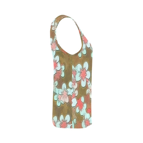 lovely floral 29 A by FeelGood All Over Print Tank Top for Women (Model T43)