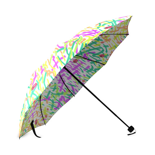GrassWorld Art with Poppies Umbrella Foldable Umbrella (Model U01)