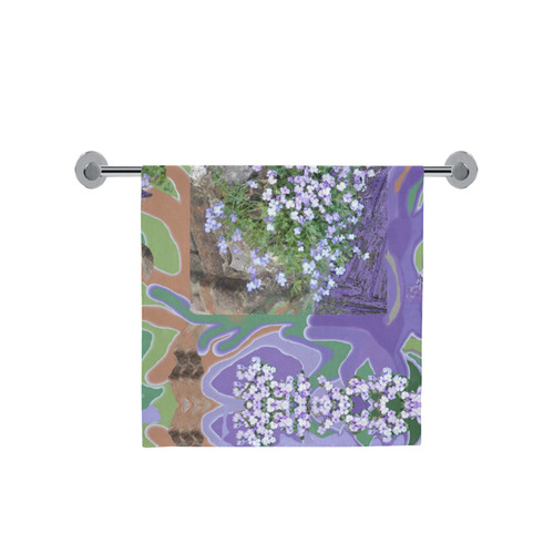 Purple Flower Photo Art Towel Bath Towel 30"x56"