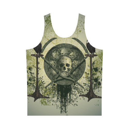 Skulls with crows All Over Print Tank Top for Men (Model T43)