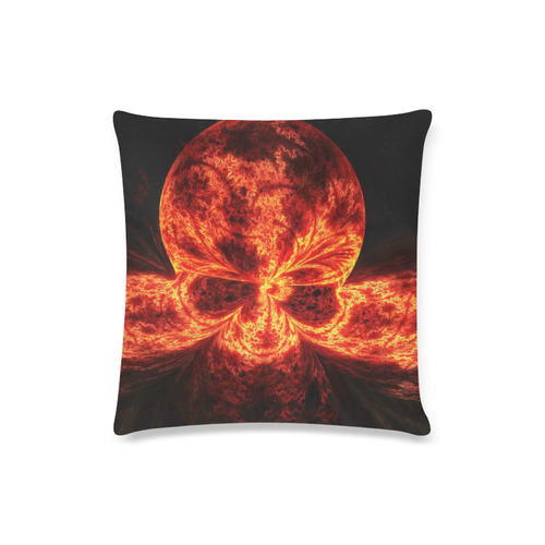 death skull pillow-399148_1920 Custom Zippered Pillow Case 16"x16"(Twin Sides)