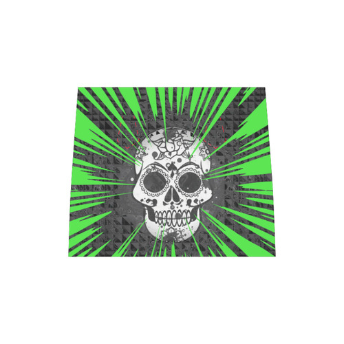 skull and green by JamColors Boston Handbag (Model 1621)