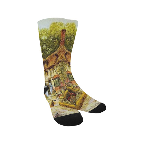 Home Sweet Home Vintage Country Cottage Trouser Socks