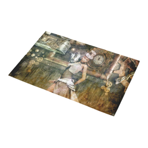 fantasy Steampunk Lady A by JamColors Bath Rug 16''x 28''