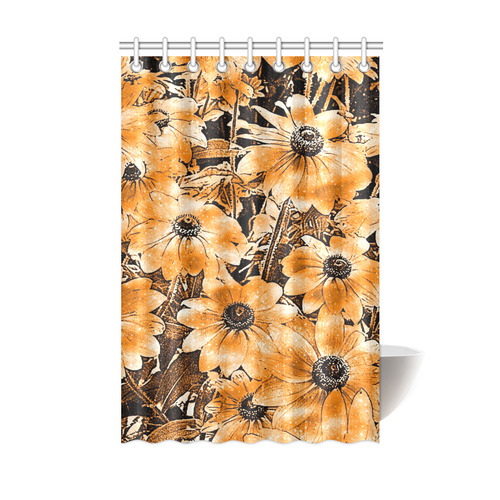 wonderful sparkling Floral F by JamColors Shower Curtain 48"x72"