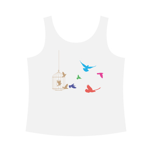 Free Birds All Over Print Tank Top for Women (Model T43)