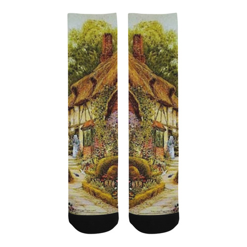 Home Sweet Home Vintage Country Cottage Trouser Socks