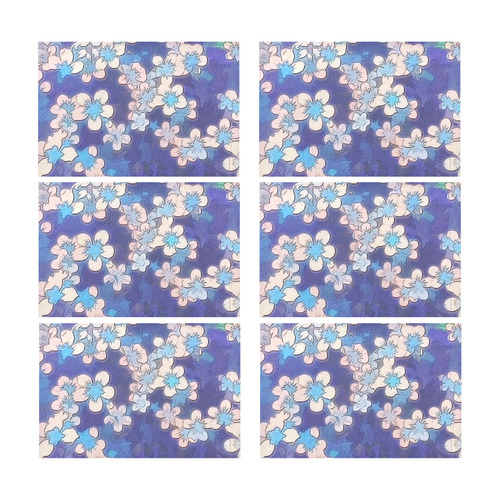 lovely floral 29 C by FeelGood Placemat 12’’ x 18’’ (Set of 6)