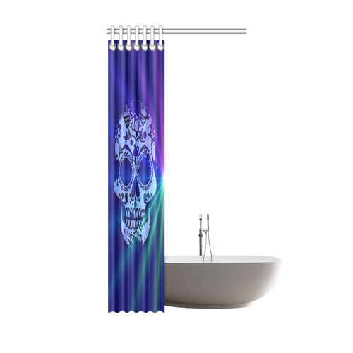 Skull and Lights C by JamColors Shower Curtain 36"x72"