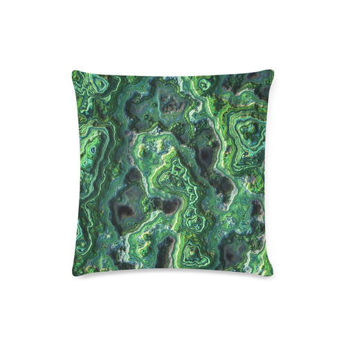 green pattern-1338506_1920 Custom Zippered Pillow Case 16"x16"(Twin Sides)