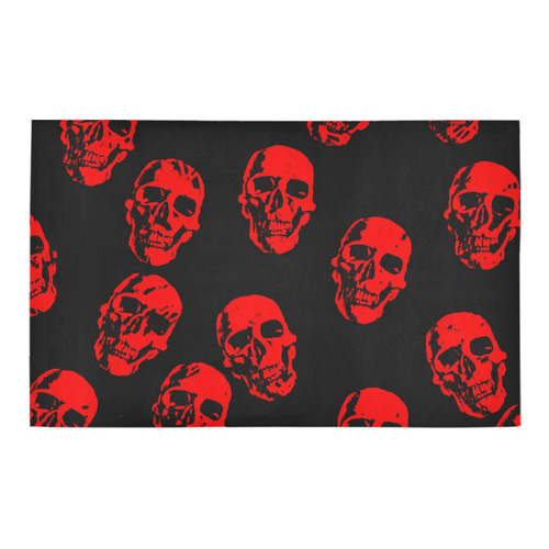 Hot Skulls,red by JamColors Bath Rug 20''x 32''